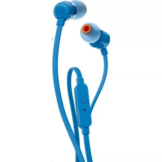 JBL T110 crne slušalice u uhu, 3,5 mm priključak, mikrofon, plave boje JBL T110 crne slušalice u uhu, 3,5 mm priključak, mikrofon, plave boje