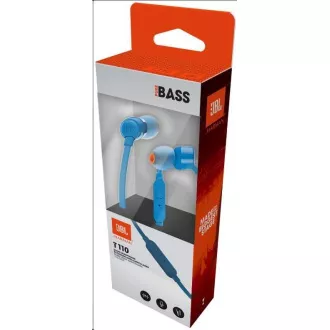 JBL T110 crne slušalice u uhu, 3,5 mm priključak, mikrofon, plave boje JBL T110 crne slušalice u uhu, 3,5 mm priključak, mikrofon, plave boje