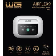 WG - Bluetooth slušalice WG AirFlex 9 sa zaslonom, Avatar, ANC, bijele