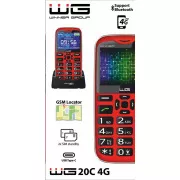 WG - Mobitel WG20C, 4G, tipkovnica, crvena
