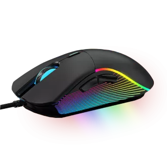 WG - Žični RGB gaming miš WG Chameleon III., RGB LED, crni