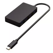 WG - HUB Type-C na 4x USB-A, USB 3.0, 5Gbps, crni