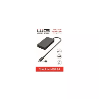 WG - HUB Type-C na 4x USB-A, USB 3.0, 5Gbps, crni WG - HUB Type-C na 4x USB-A, USB 3.0, 5Gbps, crni
