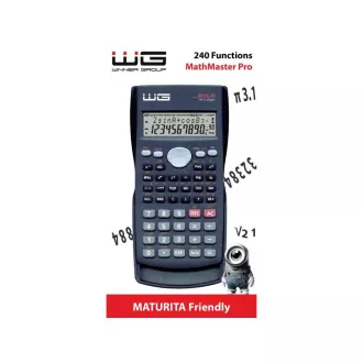 WG - WG2 MathMaster Pro kalkulator, znanstveni, crni