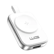 WG - Magnetski punjač s USB-C priključkom za Apple Watch, bijelo-srebrni