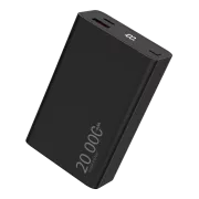WG - Power Bank 20000 mAh, USB-C PD 20W + USB-A QC 22.5W, crna