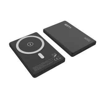 WG - Power Bank 5000 mAh, bežični 15W + PD 20W, crni