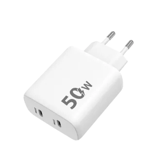 WG - Adapter za napajanje 2x USB-C 50W, 1x USB-C PD 30W + 1x USB-C PD 20W, bijeli