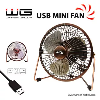 WG - Ventilator USB mini ventilator 6 inča, brončani