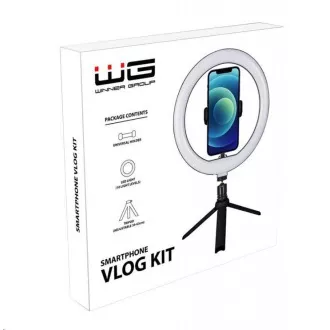 WG - Vlog Kit osnovni set za snimanje video blogova, stativ, držač za telefon, LED svjetlo WG - Vlog Kit osnovni set za snimanje video blogova, stativ, držač za telefon, LED svjetlo