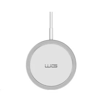 WG - Bežični punjač FAST MAGNET 15W, okrugli, bijeli