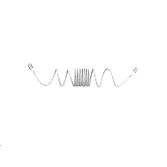 WG - Podatkovni kabel Type-C na Type-C, 1 metar, 3A, 60W, magnetski se sam uvlači, bijeli