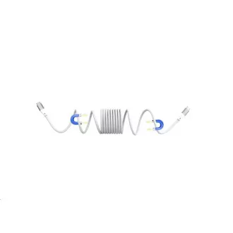 WG - Podatkovni kabel Type-C na Type-C, 1 metar, 3A, 60W, magnetski se sam uvlači, bijeli
