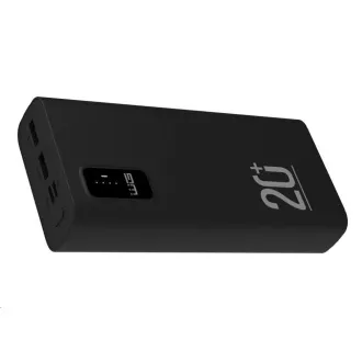 WG - Power Bank 20000 mAh, USB-C PD 20W + USB-A QC 3.0 22.5W, crna