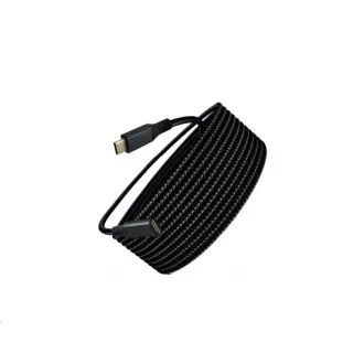 WG - Produžni kabel USB-C (muški) na USB-C (ženski), 2 metra, najlonski oplet, crni WG - Produžni kabel USB-C (muški) na USB-C (ženski), 2 metra, najlonski oplet, crni