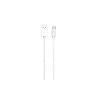 WG - Podatkovni kabel Type-C na USB-A / 2m / 3A / najlonski pleteni / bijeli