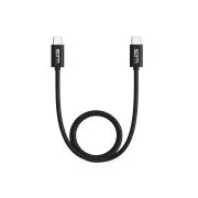 WG - Podatkovni kabel Type-C na Type-C / 1m / 3A / crni