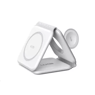 WG - Bežični punjač WGMaxFlex 3u1 / Sklopivi / 15W + 5W + 2.5W / WG 42 / bijeli