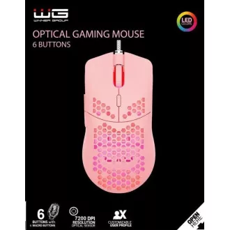 WG - Žičani gamerski miš WG2 / ružičasti