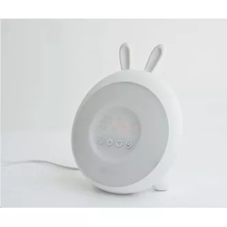 Dječja lampa s budilicom Zec i prijatelji | Bijela Dječja lampa s budilicom Zec i prijatelji | Bijela