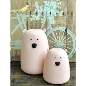 Rabbit & Friends Teddy bear lampa na dodir | ružičasta