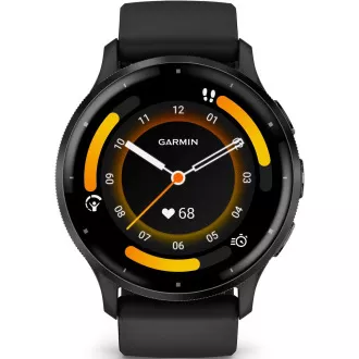 Garmin Venu® 3, Slate/Crna, Silikonska narukvica Garmin Venu® 3, Slate/Crna, Silikonska narukvica