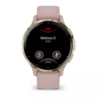 Garmin Venu® 3S, okvir od mekog zlata od nehrđajućeg čelika, kućište Dust Rose, silikonski remen Garmin Venu® 3S, okvir od mekog zlata od nehrđajućeg čelika, kućište Dust Rose, silikonski remen