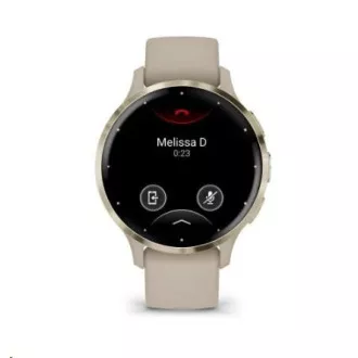 Garmin Venu® 3S, okvir od nehrđajućeg čelika Soft Gold, kućište French Grey, silikonski remen Garmin Venu® 3S, okvir od nehrđajućeg čelika Soft Gold, kućište French Grey, silikonski remen