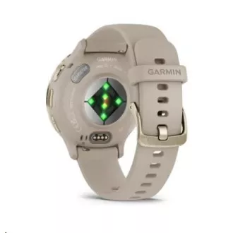 Garmin Venu® 3S, okvir od nehrđajućeg čelika Soft Gold, kućište French Grey, silikonski remen Garmin Venu® 3S, okvir od nehrđajućeg čelika Soft Gold, kućište French Grey, silikonski remen