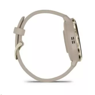 Garmin Venu® 3S, okvir od nehrđajućeg čelika Soft Gold, kućište French Grey, silikonski remen Garmin Venu® 3S, okvir od nehrđajućeg čelika Soft Gold, kućište French Grey, silikonski remen