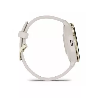 Garmin Venu® 3S, okvir od nehrđajućeg čelika od mekog zlata, kućište boje bjelokosti, silikonski remen Garmin Venu® 3S, okvir od nehrđajućeg čelika od mekog zlata, kućište boje bjelokosti, silikonski remen