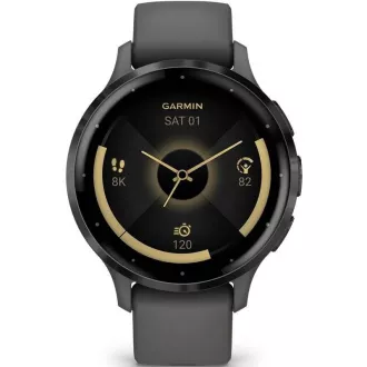 Garmin Venu® 3S, Slate/Siva, Silikonska narukvica Garmin Venu® 3S, Slate/Siva, Silikonska narukvica