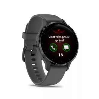 Garmin Venu® 3S, Slate/Siva, Silikonska narukvica Garmin Venu® 3S, Slate/Siva, Silikonska narukvica