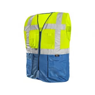 BOLTON prsluk, upozorenje, žuto-plavi, veličina 2XL