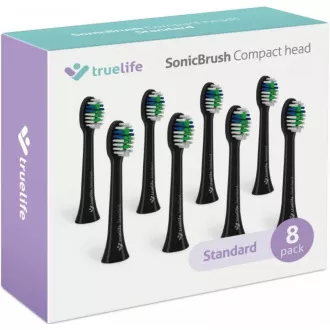 TrueLife SonicBrush Compact Heads Black Standard 8 pak