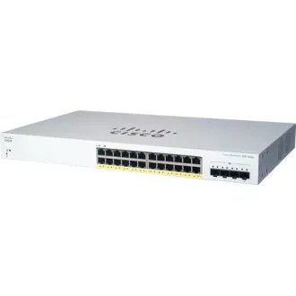 Cisco preklopnik CBS220-24P-4X (24xGbE, 4xSFP+, 24xPoE+, 195W)