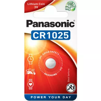 PANASONIC litijska baterija (gumb) CR-1025EL / 1B 3V (blister 1kom)
