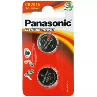 PANASONIC litijska baterija (gumb) CR-2016EL / 2B 3V (blister 2kom)