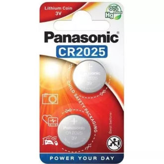 PANASONIC litijska baterija (gumb) CR-2025EL / 2B 3V (blister 2kom) PANASONIC litijska baterija (gumb) CR-2025EL / 2B 3V (blister 2kom)