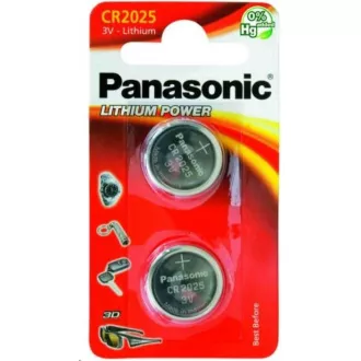PANASONIC litijska baterija (gumb) CR-2025EL / 2B 3V (blister 2kom) PANASONIC litijska baterija (gumb) CR-2025EL / 2B 3V (blister 2kom)