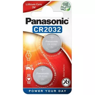 PANASONIC litijska baterija (gumb) CR-2032EL / 2B 3V (blister 2kom)