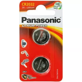 PANASONIC litijska baterija (gumb) CR-2032EL / 2B 3V (blister 2kom)
