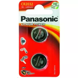 PANASONIC litijska baterija (gumb) CR-2032EL / 2B 3V (blister 2kom)