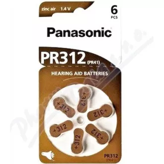PANASONIC Cink zračna baterija PR-312 (41) / 6LB AA 1, 2V (blister 6kom)