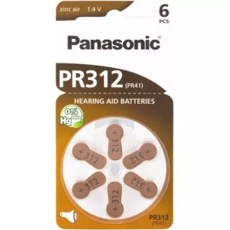 PANASONIC Cink zračna baterija PR-312 (41) / 6LB AA 1, 2V (blister 6kom)