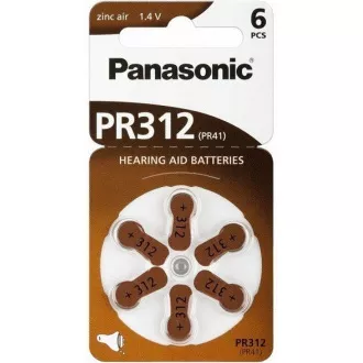 PANASONIC Cink zračna baterija PR-312 (41) / 6LB AA 1, 2V (blister 6kom)