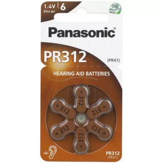 PANASONIC Cink zračna baterija PR-312 (41) / 6LB AA 1, 2V (blister 6kom)