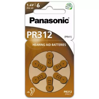 PANASONIC Cink zračna baterija PR-312 (41) / 6LB AA 1, 2V (blister 6kom)