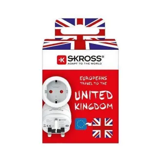 SKROSS UK putni adapter za korištenje u Velikoj Britaniji, tip G SKROSS UK putni adapter za korištenje u Velikoj Britaniji, tip G