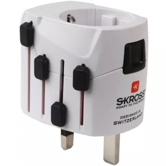 SKROSS putni adapter PRO, 6.3A max., uzemljen, univerzalan za cijeli svijet SKROSS putni adapter PRO, 6.3A max., uzemljen, univerzalan za cijeli svijet